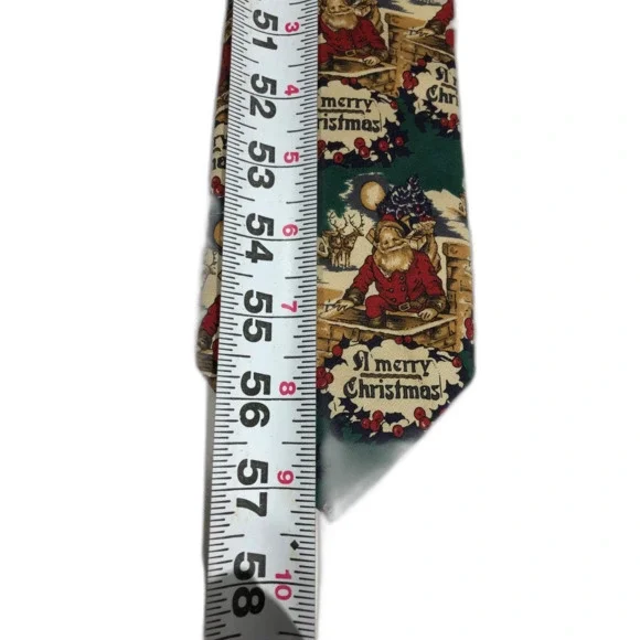 Robert Talbott Santa Merry Christmas Tie Hand Sewn For Nordstrom - Picture 5 of 6